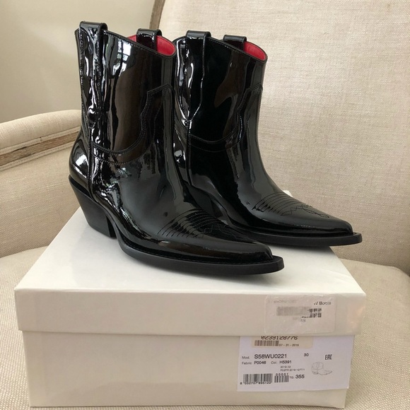 Maison Martin Margiela Boots Ankle black Patent - Picture 5 of 14
